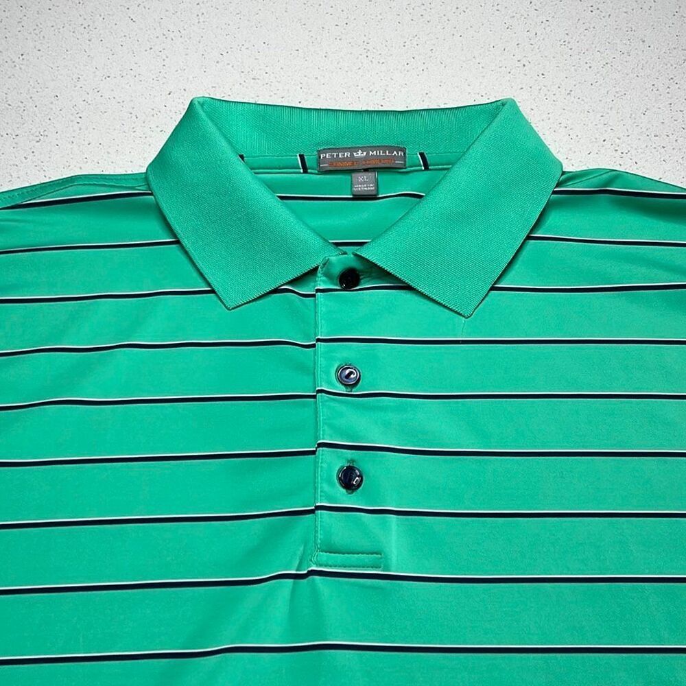 Peter Millar Summer Comfort Polo Shirt Mens XL w/sleeve emblem